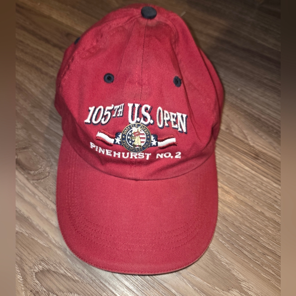 Vintage Red 105th U.S. Open Pinehurst No.2 4Head Special Edition Hat